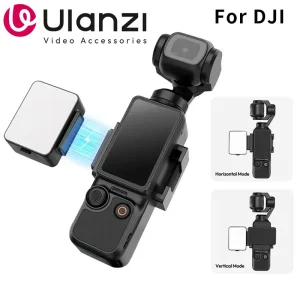 Ulanzi LM001 Pocket 3 Mini luce LED magnetica Luce video impermeabile per DJI Osmo Pocket 3 per Vlogging Live 500mah ricaricabile