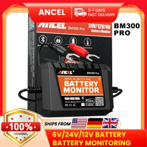 ANCEL BM300 Pro 6V/12V/24V Tester Batteria Strumento Bluetooth Batteria Monitor SOC Analizzatore di Salute Della Batteria Strumenti di Batteria per Auto Camion