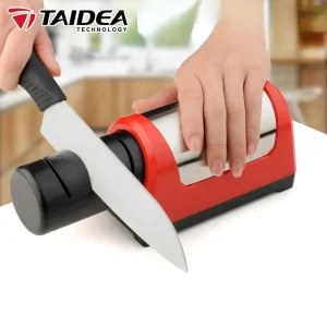 TAIDEA Dimaond affilacoltelli elettrico sistema di affilatura professionale coltello da cucina a due stadi smerigliatrice per pietra per affilare la ceramica