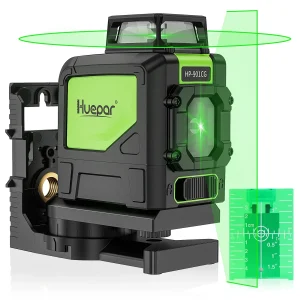 Huepar 5 linee livello Laser raggio rosso raggio verde Laser 901CG/901CR autolivellante orizzontale Vertial Cross Line strumento di livello Laser