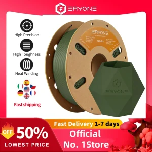 ERYONE 1/3/5/10KG Filamento PLA Premium opaco 1,75mm Stampa 3D, multicolore disponibile, filamento pla opaco di grande vendita, 1KG/bobina