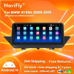 Android14 Autoradio Wireless WiFi BT 4G CarPlay Navigazione automatica All in One Per BMW X1 E84 2009-2015 Lettore multimediale da 10.25 pollici