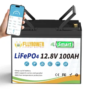 Fllyrower EU/US/CA/JP Stock 12V 100ah 168Ah 180ah 300Ah Lifepo4 Batteria ricaricabile agli ioni di litio
