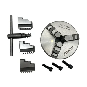 Mandrino per tornio da 100mm mandrino per tornio a 3 griffe SANOU K11-100 mandrino per tornio autocentrante mandrino manuale Scroll