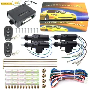 Sistema di accesso senza chiave con serratura centralizzata con telecomando per auto 12V con attuatore per porta blocco motore 12V universale per VW Ford Honda Toyota
