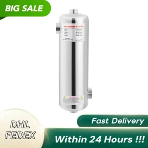 Scambiatore di calore per piscina con potenza da 60 kW Costruzione in acciaio inossidabile SS 304 Uscita 200 K Btu/H Riscaldamento rapido per clorinato