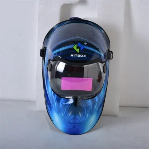 HITBOX casco per saldatura Auto oscuramento-grande schermo di visualizzazione True Color Hood Solar Lithium DIN4/5-9/9-13 1/1/1/2