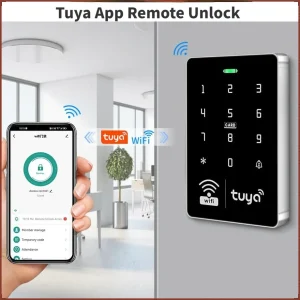 Tuya App Wifi/Bluetooth Connect kit sistema di controllo accessi IP68 Controller tastiera impermeabile lettore muslimex serratura elettrica