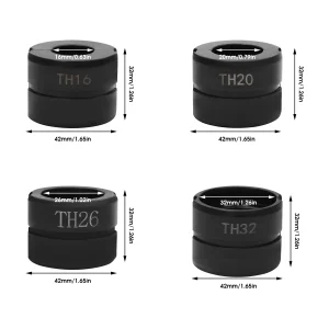 TH16/20/26/32mm Fustelle Pressa Ganasce per Pinza a crimpare per tubi Pinza a crimpare Set di ganasce per pressore per tubi