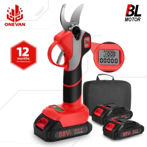 ONEVAN 30 millimetri Brushless Elettrico Potatore Forbice 1000W Efficiente Albero da Frutto Bonsai Cesoia Ramo Attrezzo Da Giardino Per Makita Batteria Spille