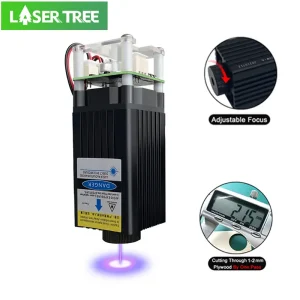 LASER TREE LT-20W-A Modulo laser 4W 450nm TTL Testa per incisore laser a luce blu per taglio laser Incisione su legno Strumento di creazione fai-da-te