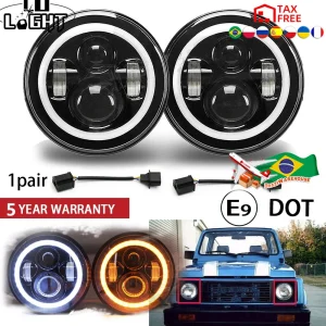 CO LIGHT 1 Coppia 7 ” Luci di marcia 50W Hi Lo H13 Kit fari a LED Auto Led H4 Auto Led per LADA Niva Safari Patrol UAZ Offroad