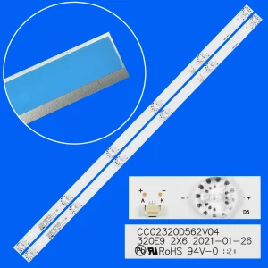 Strisce di retroilluminazione a LED per Digma DM-LED32R201BT2 DEXP H32G8000Q H32G8100Q H32F8100Q H32F8000Q CC02320D562V08 CC02320D562V04