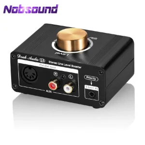 Nobsound HiFi Stereo Line Level preamplificatore Mini Audio Signal Booster 20dB preamplificatore ad alto guadagno controllo del Volume per Ipod MP3 Phone