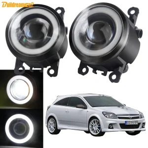 2 pezzi Angel Eye fendinebbia DRL per Opel Astra G H 1998-2010 30W Car LED Lens COB Fog Daytime Running Lamp H11 accessori