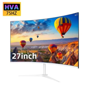 Monitor curvo da 27 pollici 75Hz 2ms Desktop PC Lcd FHD Computer Display Gaming IPS Panel Screen LED 1080P Display Desktop monitor 27 pollici