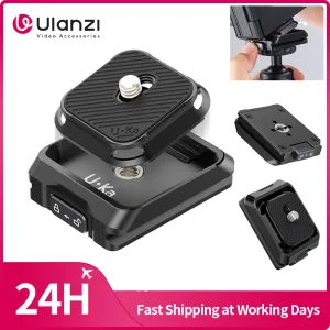Ulanzi UKA01 Uka Kit piastra e base a sgancio rapido compatibile con piastre Uka e F38 per piastra a sgancio rapido per treppiede per fotocamera