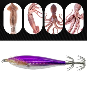 Esca da pesca luminosa Polpo Seppie Esca da pesca Calamari Gancio Richiamo Gancio Attrezzatura da pesca Squid Jig Baits per la pesca