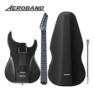 Chitarra AeroBand Chitarra elettrica Corda in silicone indolore Viaggio All-in-One 9 stili sonori Basso acustico con microfono altoparlante