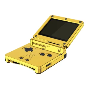 Custodia sostitutiva eXtremeRate per Gameboy Advance SP (GBA SP) – Chrome Gold