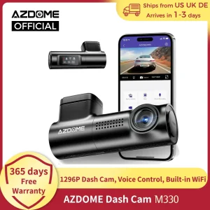 AZDOME M330 Car DVR 1296P Dash Cam Controllo vocale intelligente WiFi APP gratuita G-sensor Registrazione di emergenza Monitor di parcheggio Registrazione in loop