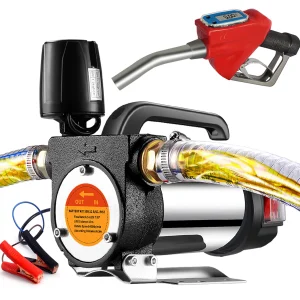 Pompa di trasferimento carburante 12V per olio di carbone diesel Pompa autoadescante 990W Arresto automatico dell’erogatore di carburante della pompa dell’olio elettrica
