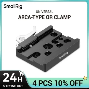 Piastra a sgancio rapido con testa monopiede per fotocamera SmallRig (compatibile con tipo Arca) piastra QR per accessori per treppiede con piastra Arca-Swiss 2143