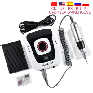 KADS fresatrice trapano elettrico per unghie 35000 giri/min apparecchio per Manicure lima per lucidatrice per unghie Manicure Pedicure con Kit di taglio