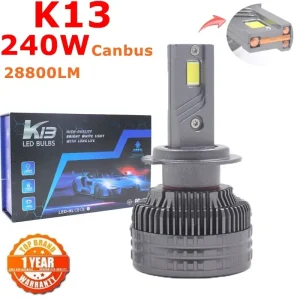 K13 max H7 H1 H11 Lampada a led 3 Tubo di rame Luce a led per auto Luce fendinebbia H7 H11 HB3 9005 Lampadina per fari a led