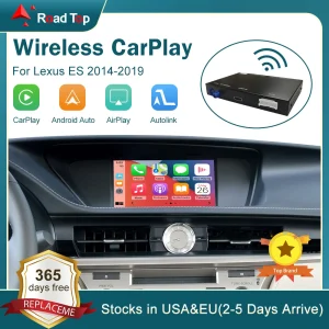 Wireless CarPlay per Lexus ES 2014-2019, con funzioni di gioco per Auto AirPlay con collegamento specchio automatico Android