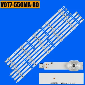 Barra di striscia di retroilluminazione a LED per UE55AU7175U UE55AU7100U UE55AU7110K UE55AU7170U UN55AU7000F UE55AU7105K UE55AU7100K CY-BA055HGHR4V