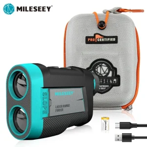 Mileseey PF260 Misuratore di distanza da golf Telemetro laser 600M con pendenza, vibrazione, magnetico, ricaricabile adatto per la caccia al golf
