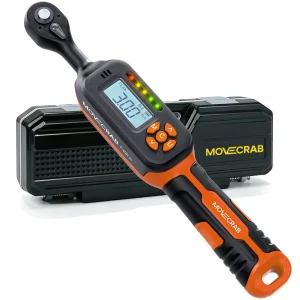 MOVECRAB Chiave dinamometrica digitale 1-340N.m Precisione 2% Preimpostata e avvisi LED/Buzzer per bici Moto Strumento meccanico automobilistico