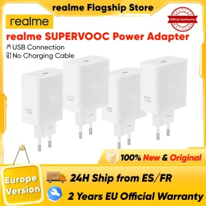 Caricabatterie originale realme SUPERVOOC Caricabatterie usb EU a ricarica rapida per realme 14 Pro+ realme GT7 Pro realme Buds Air 7 45W 67W 120W