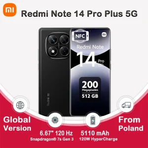 Redmi Note 14 Pro+ 5G Smartphone NFC Snapdragon 7s Gen 3 Fotocamera Posteriore 200 MP IP68