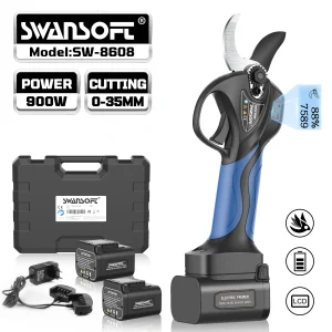 SW-8608 Rami di albero elettrici Attrezzi da giardino Potatore elettrico a batteria da 16,8 V Cesoie da potatura agli ioni di litio Forbici efficienti