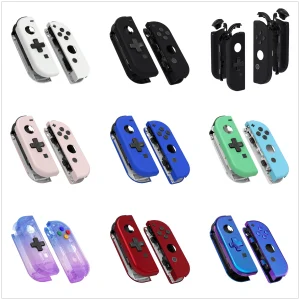 Custodia sostitutiva per controller eXtremeRate (versione D-Pad) con pulsanti di impostazione completa per JoyCon NS Switch e JoyCon OLED
