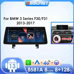 Autoradio da 10.25 “per BMW serie 3 F30/F31 2013-2017 NBT Carplay Android Auto GPS Navigation Car intelligent systems Player 4G