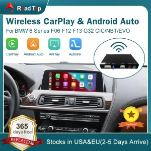Wireless CarPlay per BMW serie 6 F06 F12 F13 G32 2010-2020 CIC,NBT,EVO, con funzione Android Auto Mirror Link AirPlay CarPlay