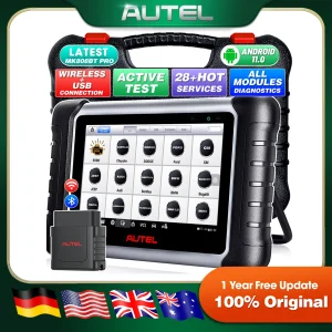 Autel MaxiCOM MK808BT PRO OBD2 Scanner Automotivo Strumento di scansione diagnostica per auto OBD 2 Lettore di codici Codifica chiave Test attivo PK MK808S