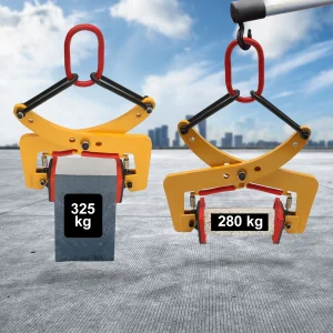 Pinza per pietra Pinza per pietra 280 kg/325 kg Pinza offset Mattone con anelli terminali per sollevamento trasporto Pietra di legno