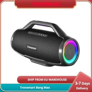 Altoparlante portatile Tronsmart Bang Max 130W Audio di sincronizzazione del suono straordinario attraverso altoparlanti 100 + supporta 2 microfoni cablati e chitarra