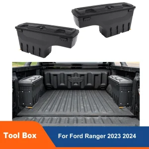 Baule Tub Locker Sicuro Altalena Caso di Stoccaggio Cassetta Degli Attrezzi Cassetta Degli Attrezzi Per Ford Ranger T9 2023 2024 Wildtrak XLT XL Limited Sport