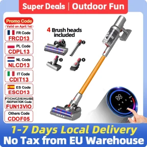 (Codice promozionale: EU6006)ABIR VC205 aspirapolvere intelligente, 27000PA, sensore di polvere intelligente, Touch Screen, velocità automatica, aspirapolvere portatile senza fili portatile per la