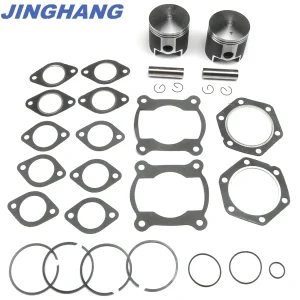 Per 1986-1999 Polaris Indy Trail 488 pistoni Kit guarnizioni estremità superiore foro di scorta 72mm