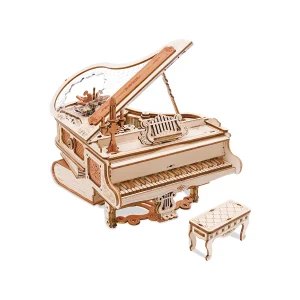 Robotime Magic Piano Puzzle 3D Meccanico, Strumento Musicale 3D, Decorazione Estetica da Scrivania, Regalo Unico per Uomini e Donne AMK81