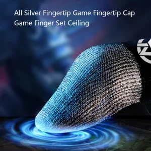 1/2 paio di punte delle dita luminose guanti da pollice touch screen resistenti al sudore guanti touch mobili sensibili antiscivolo per giochi mobili PUBG