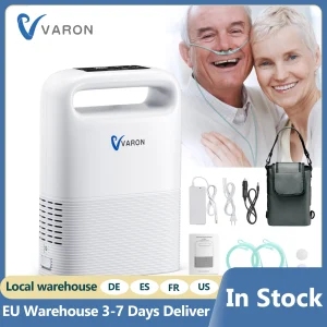 Varon 1-5L/min 93% purezza Modalità di consegna automatica dell’ossigeno doppio Generatore di ossigeno ricaricabile portatile da viaggio e per uso domestico