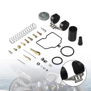 Kit di riparazione per ricostruzione carburatore Topteng guarnizione galleggiante getti galleggianti adatti per accessori moto Mikuni VM26