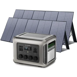 Pannello solare pieghevole ALLPOWERS caricabatterie solare 400W / 2 x400w con uscita solare, Powerstation solare portatile LiFePO4 2016Wh 2500W